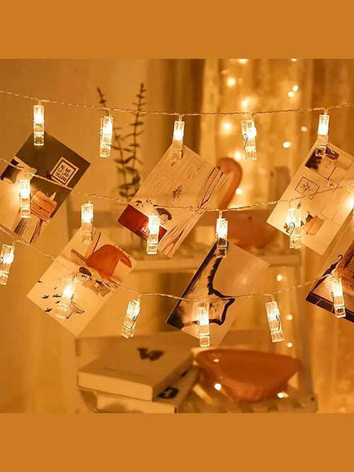 Photo Clip Fairy Lights close-up of clip detail