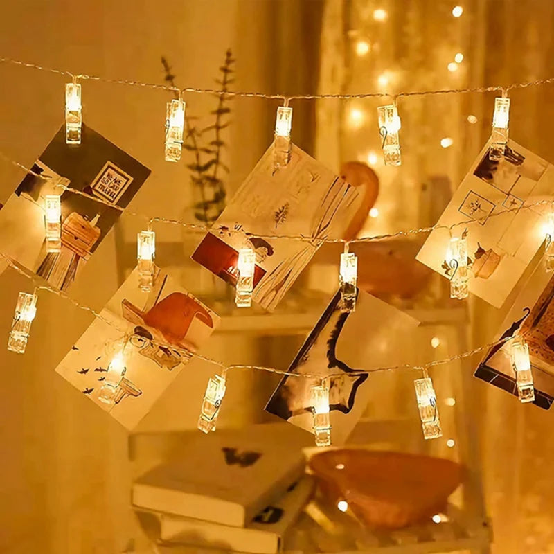 Photo Clip Fairy Lights length options